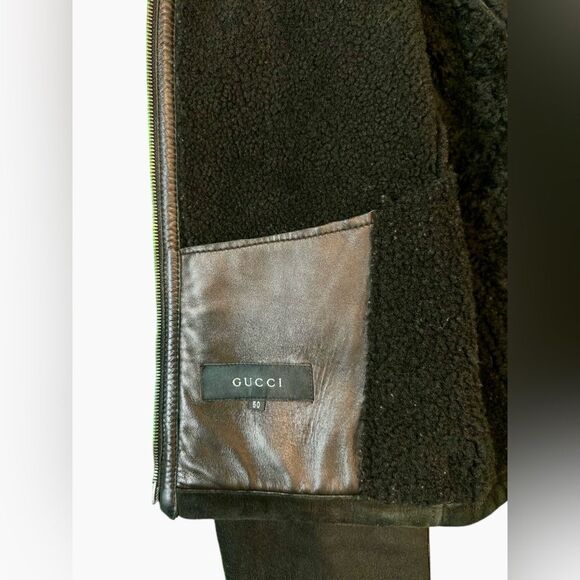 Gucci by Tom Ford Suede and 100% Shearling coat. Size 50 - Picture 6 of 12